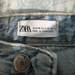 Zara wide leg high rise jeans